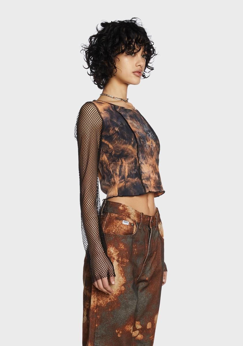 Scarlet Destination Anywhere Brocade Tank sold by Dolls Kill product image thumbnail 2