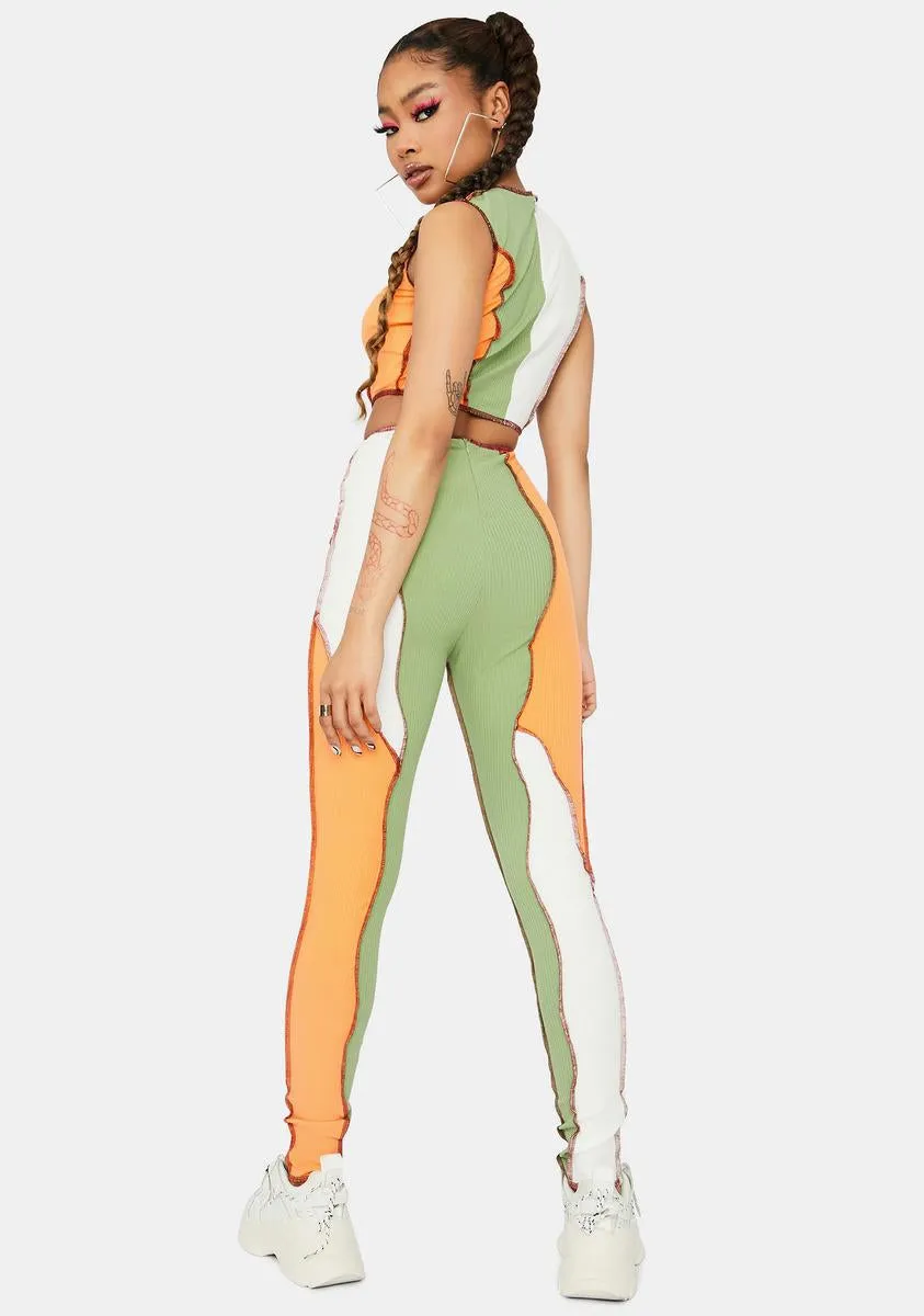 Sashay Away Colorblock Panel Pants Set sold by Dolls Kill product image thumbnail 4