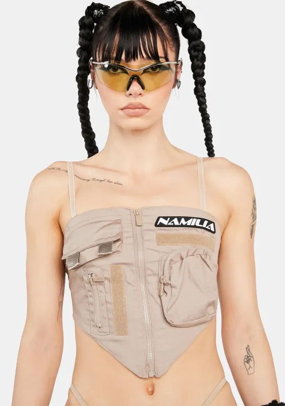 Desert Tactical Bandana Top sold by Dolls Kill