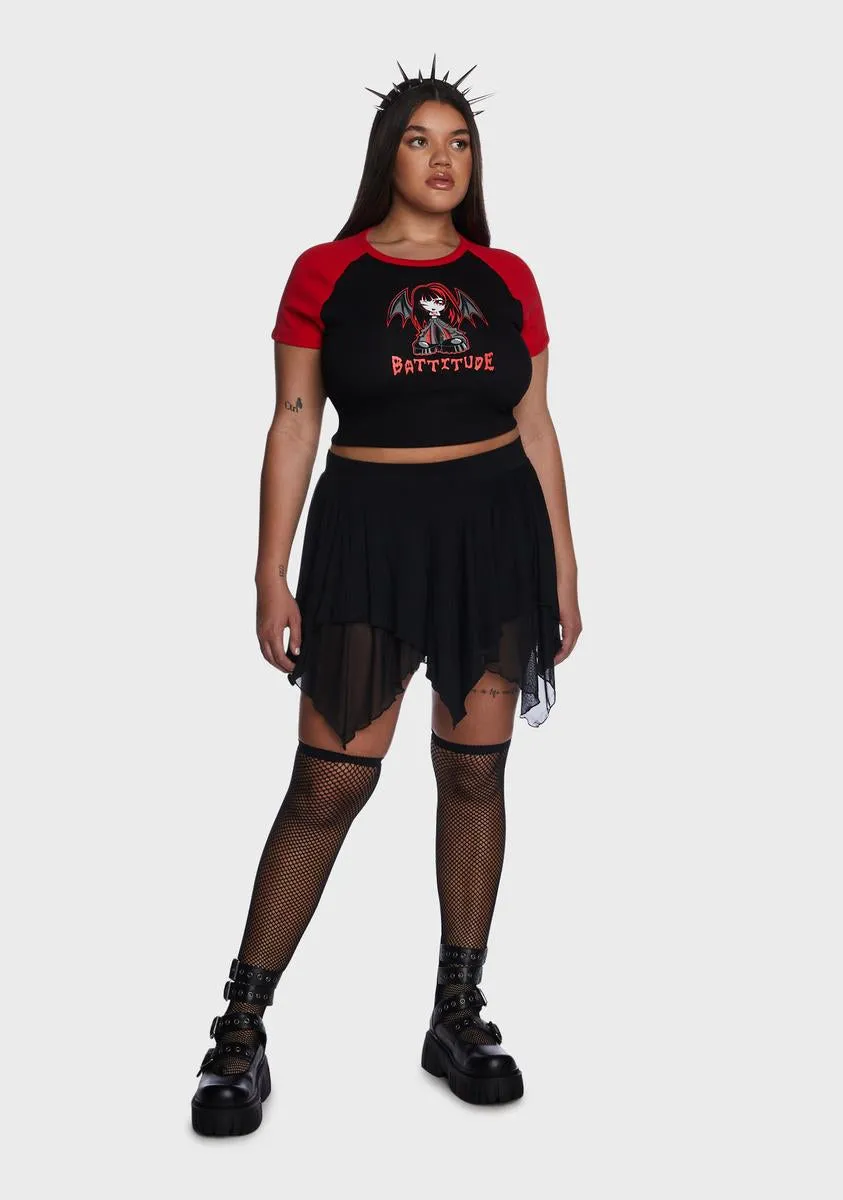 Plus Wait For The Blackout Mini Skirt sold by Dolls Kill product image thumbnail 5
