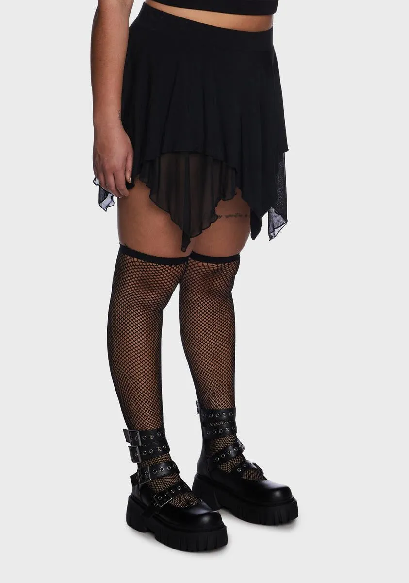 Plus Wait For The Blackout Mini Skirt sold by Dolls Kill product image thumbnail 3
