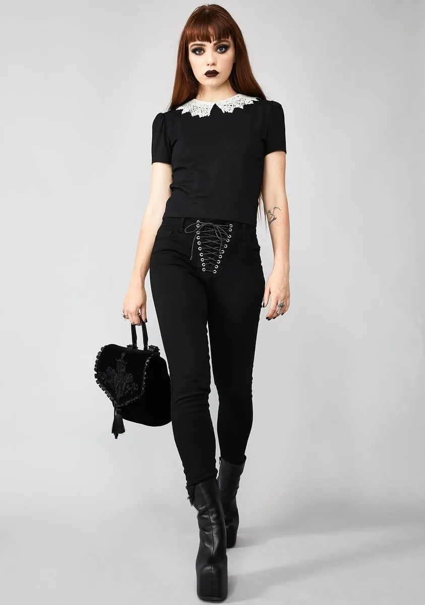 Fallen Facade Crop Top sold by Dolls Kill product image thumbnail 3