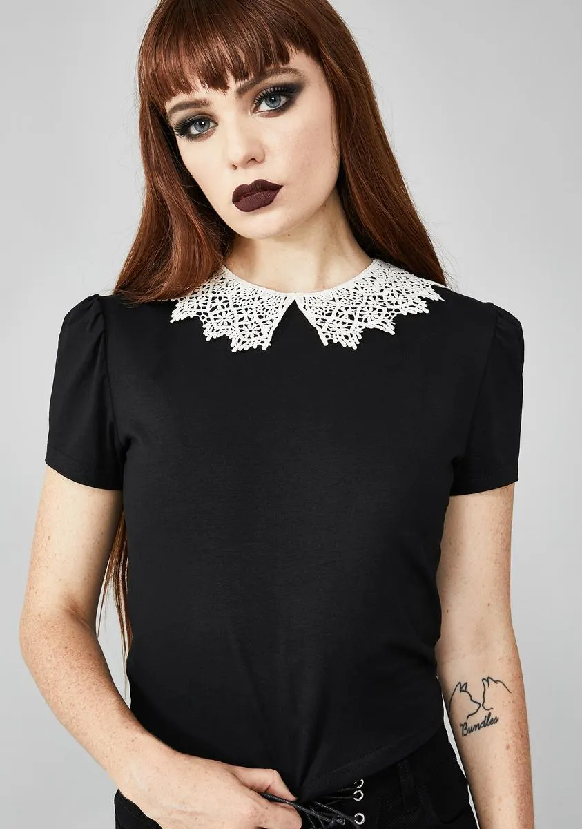 Fallen Facade Crop Top sold by Dolls Kill