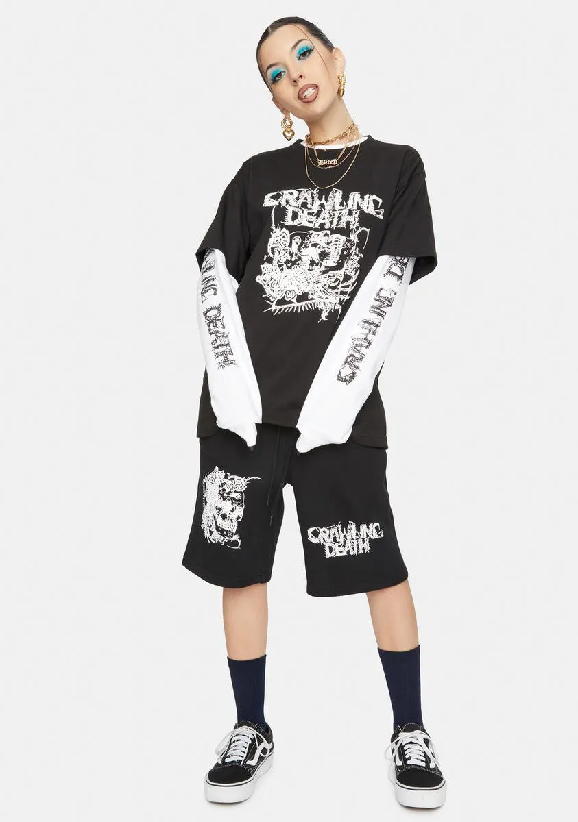 Parasite Skull Graphic Tee sold by Dolls Kill product image thumbnail 3