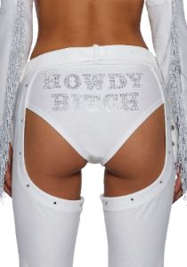 Giddy Up Cowboy Costume Set - White sold by Dolls Kill