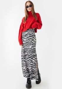 Tinxi Tiger Stripe Maxi Skirt sold by Dolls Kill