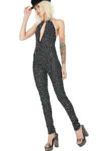 Diamonte Plunge Catsuit sold by Dolls Kill