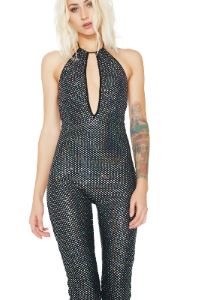 Diamonte Plunge Catsuit sold by Dolls Kill