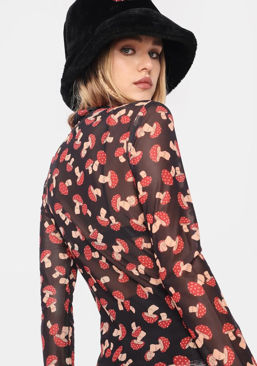 Mushroom Mesh Top sold by Dolls Kill product image thumbnail 4