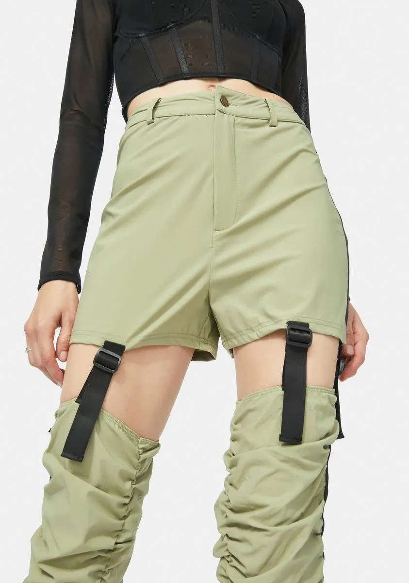 Not So Fast Cutout Pants sold by Dolls Kill