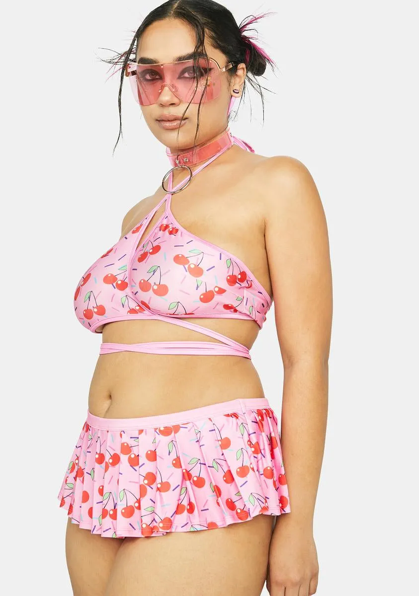 Plus Cherrylicious Pleated Skirt Set sold by Dolls Kill product image thumbnail 2