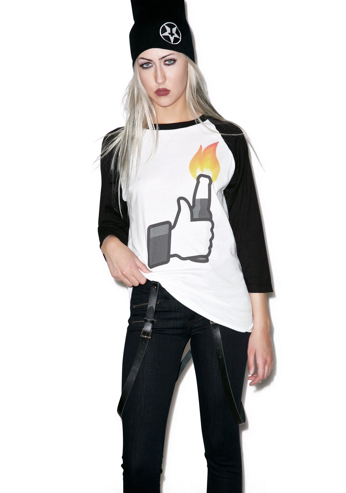 Cocktail Chaos Baseball Tee sold by Dolls Kill product image thumbnail 2
