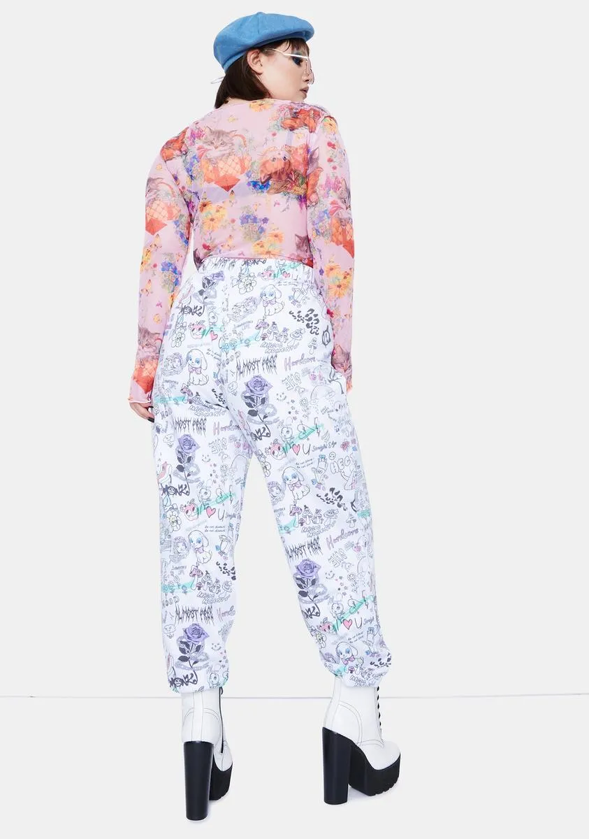 Plus Scribble Joggers sold by Dolls Kill product image thumbnail 4