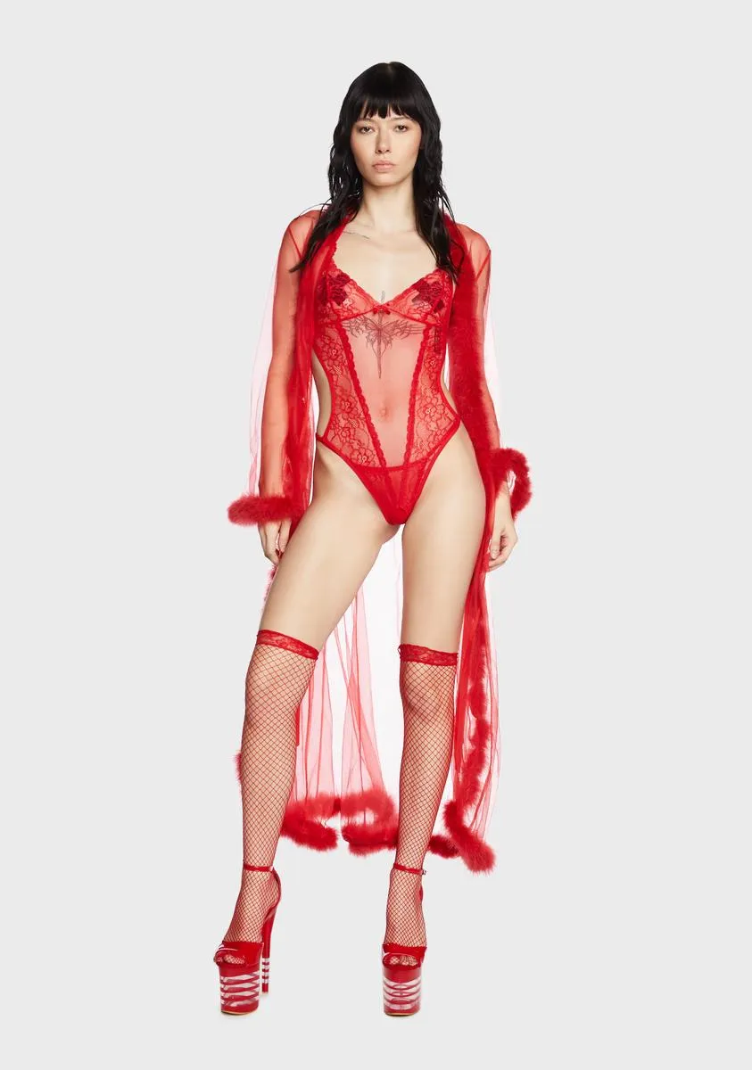 Hot Get To The Point Lace Bodysuit sold by Dolls Kill product image thumbnail 4