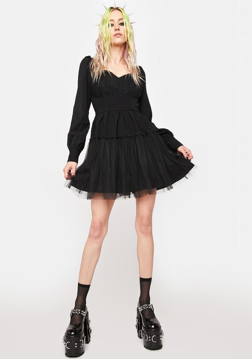 Classic Long Sleeve Mini Dress sold by Dolls Kill product image thumbnail 3