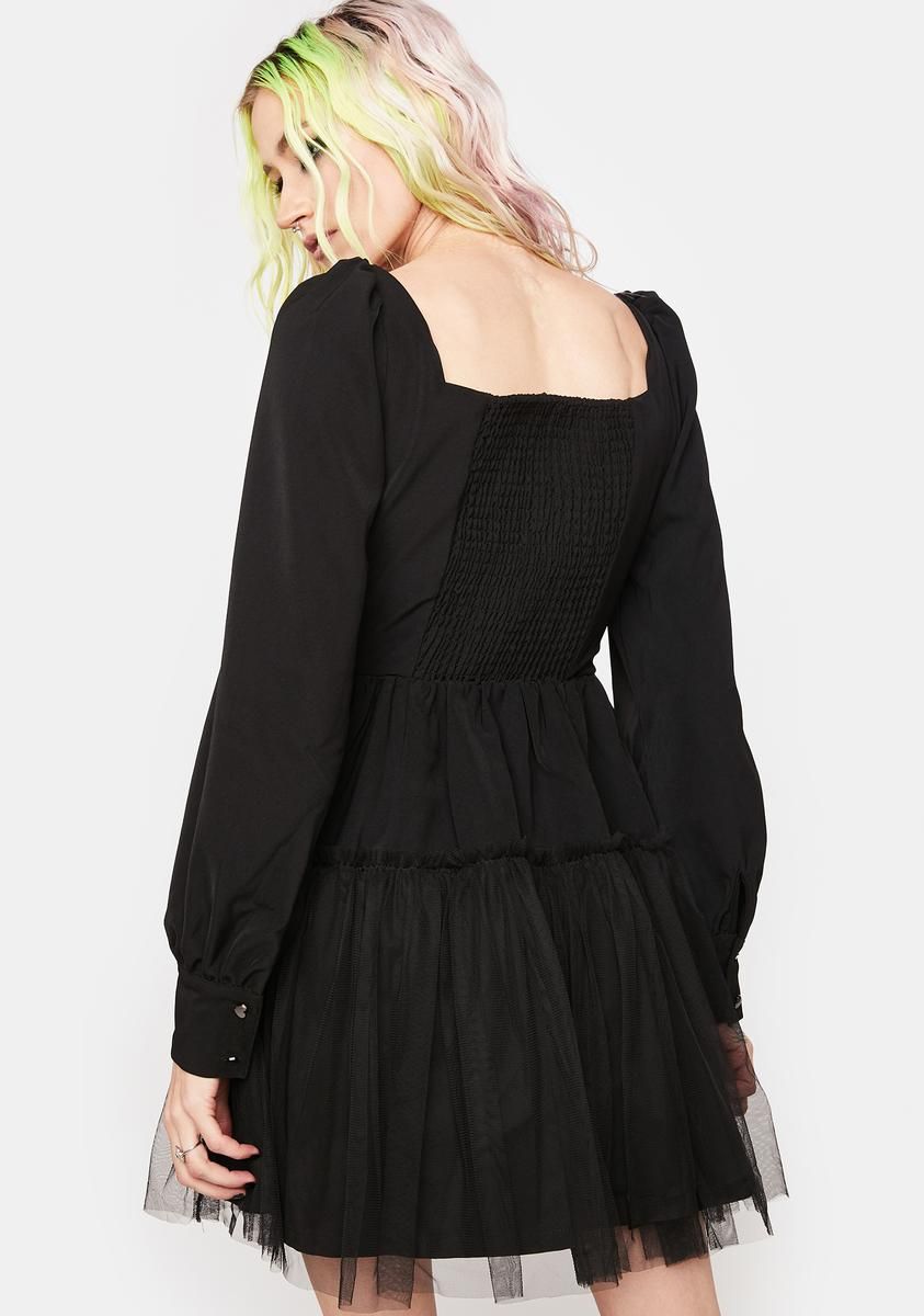 Classic Long Sleeve Mini Dress sold by Dolls Kill product image thumbnail 4