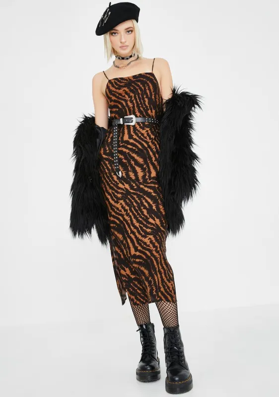 Animal Quincy Midi Dress sold by Dolls Kill