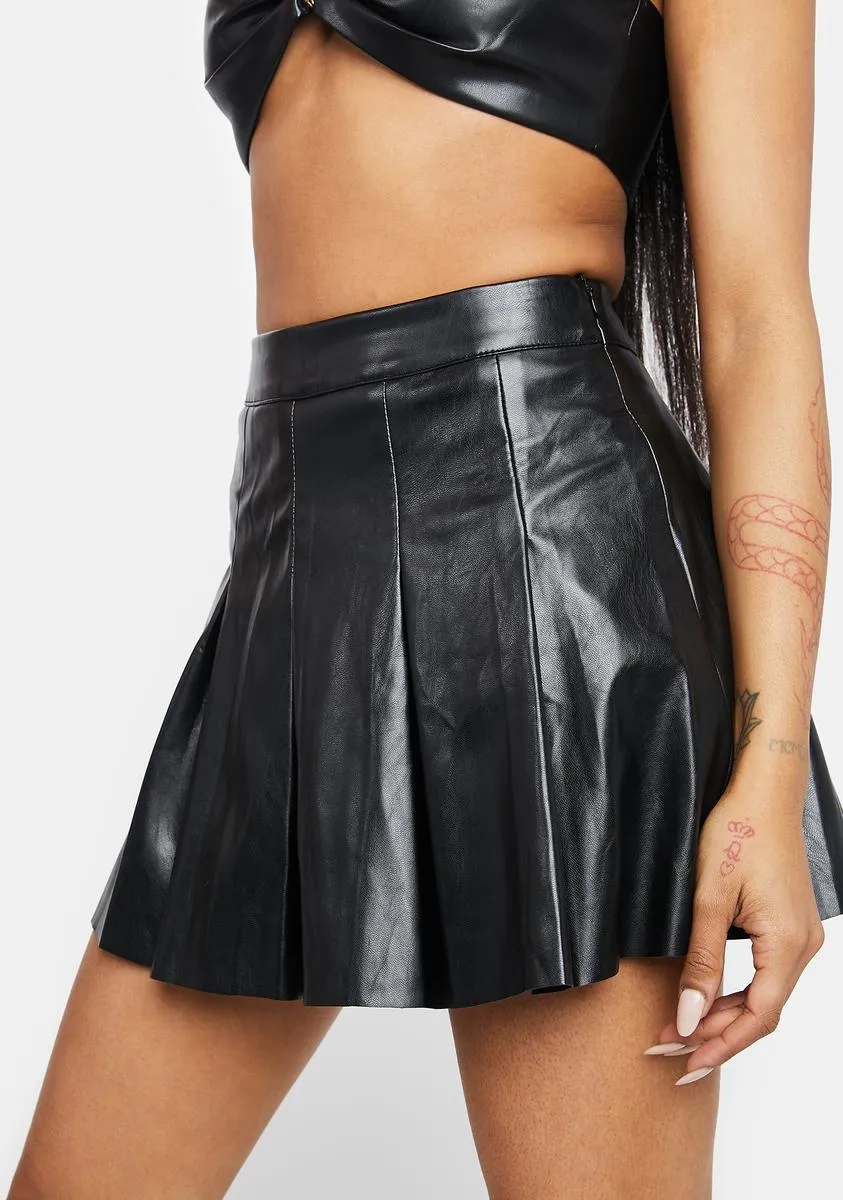 Always So Confident Pleated Skirt sold by Dolls Kill