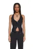Heather Pinstripe Vest sold by Dolls Kill