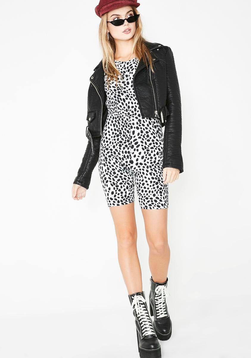 Dalmatian Acro Unitard sold by Dolls Kill product image thumbnail 5