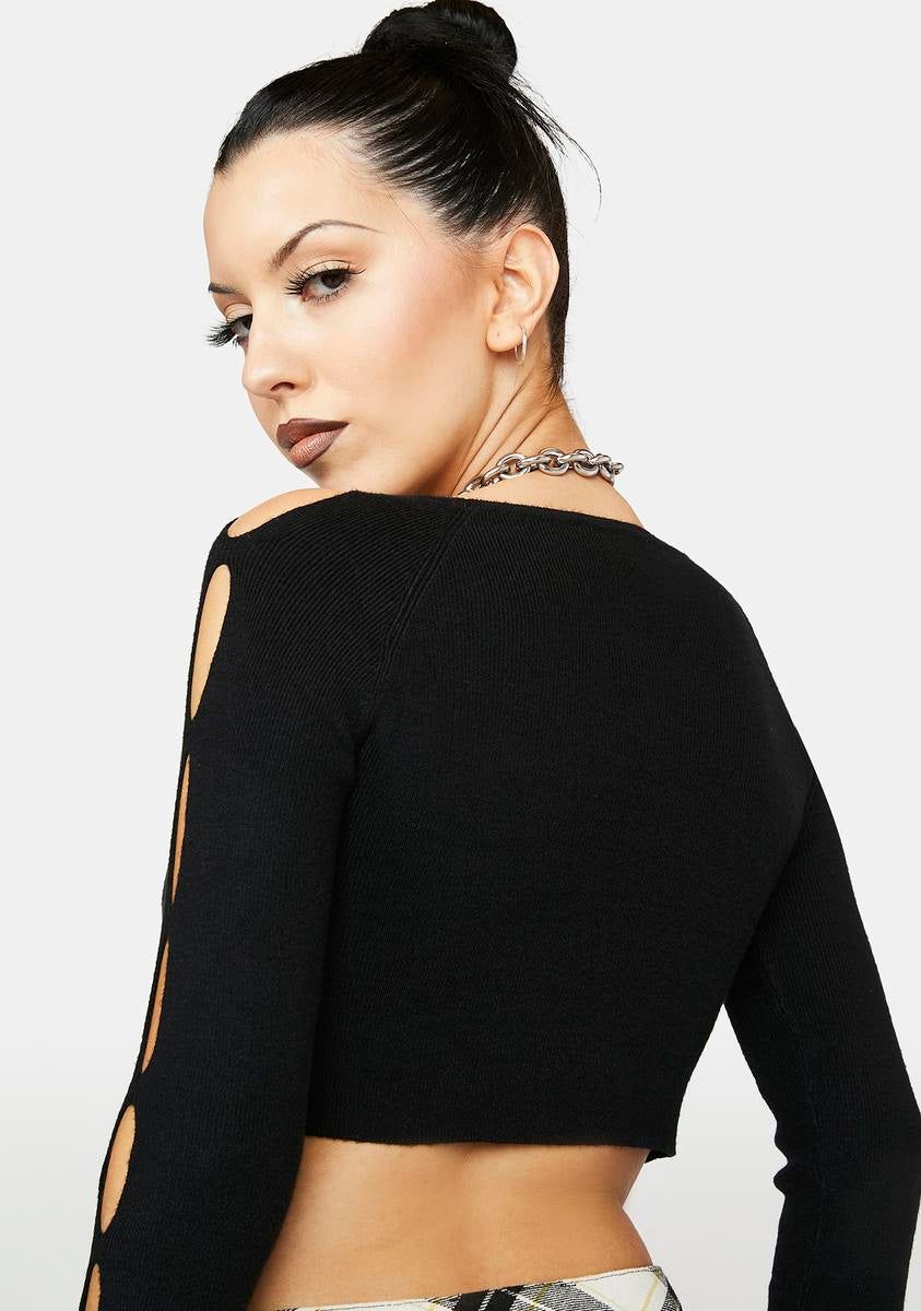 Wicked Fate's On Our Side Cut-Out Top sold by Dolls Kill product image thumbnail 4