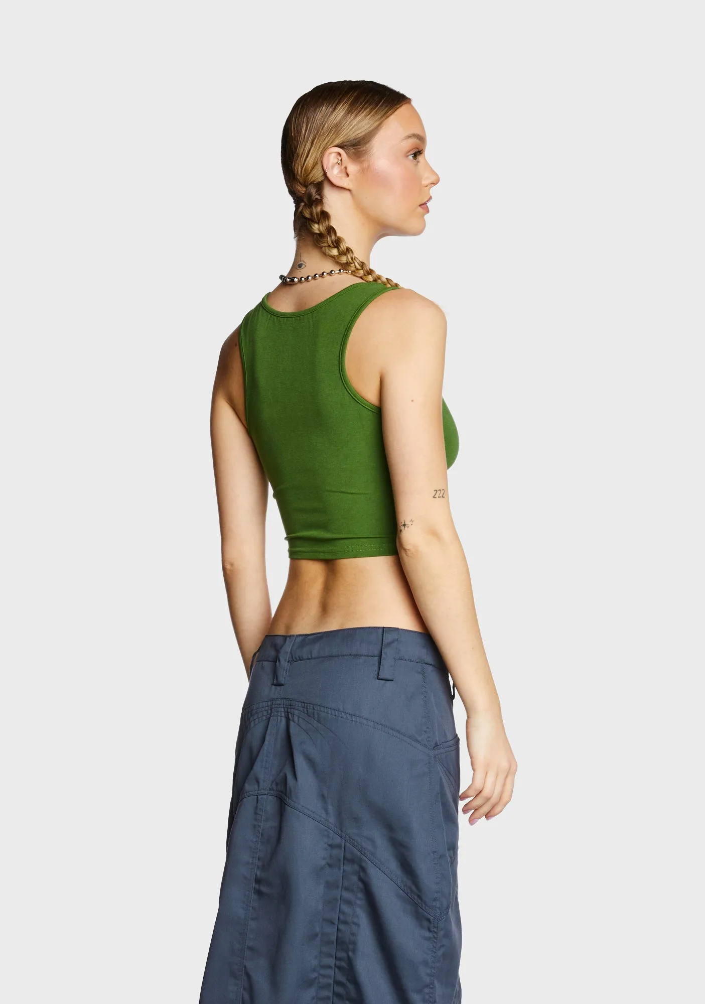 Basic Chic Tank Top - Green sold by Dolls Kill product image thumbnail 4
