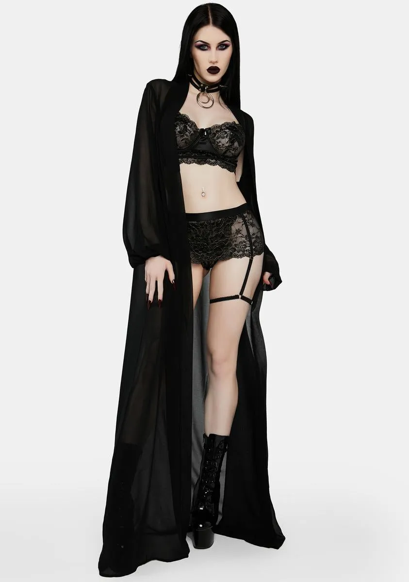 Lonely Heart Lace Lingerie Set sold by Dolls Kill product image thumbnail 3