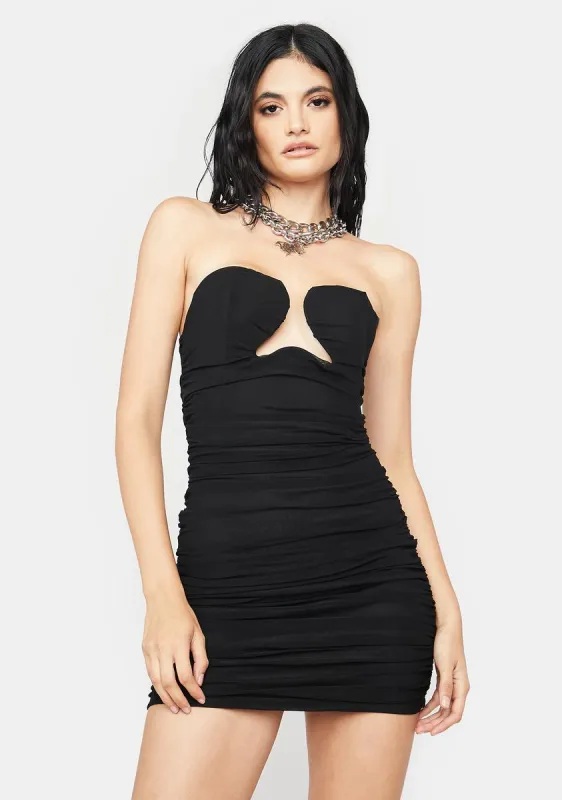 Dance 'Til Dawn Strapless Mini Dress sold by Dolls Kill