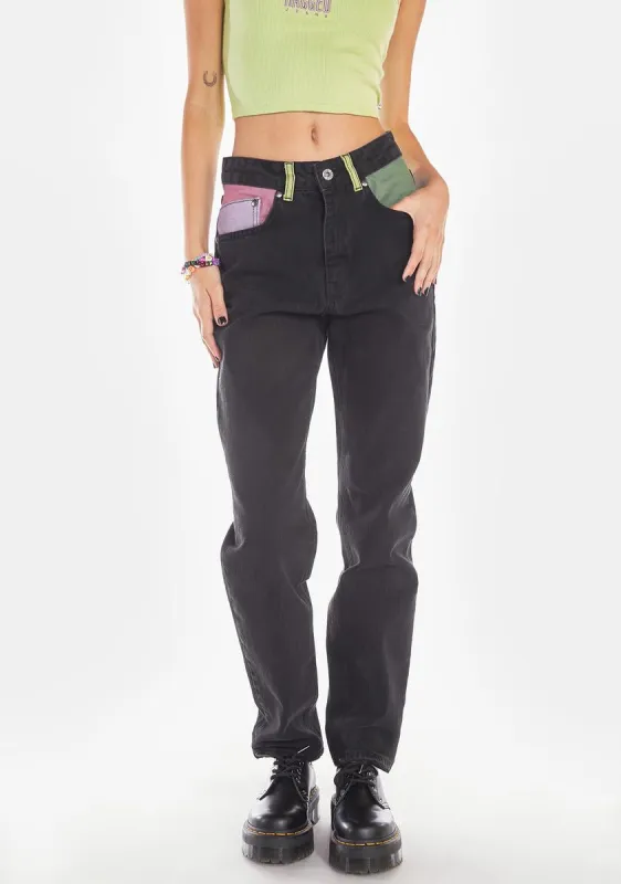 Charcoal Illuminate Jeans sold by Dolls Kill