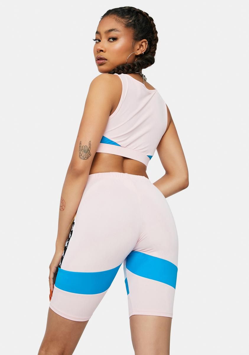 Pink Authentic Football Eve Bike Shorts sold by Dolls Kill product image thumbnail 4