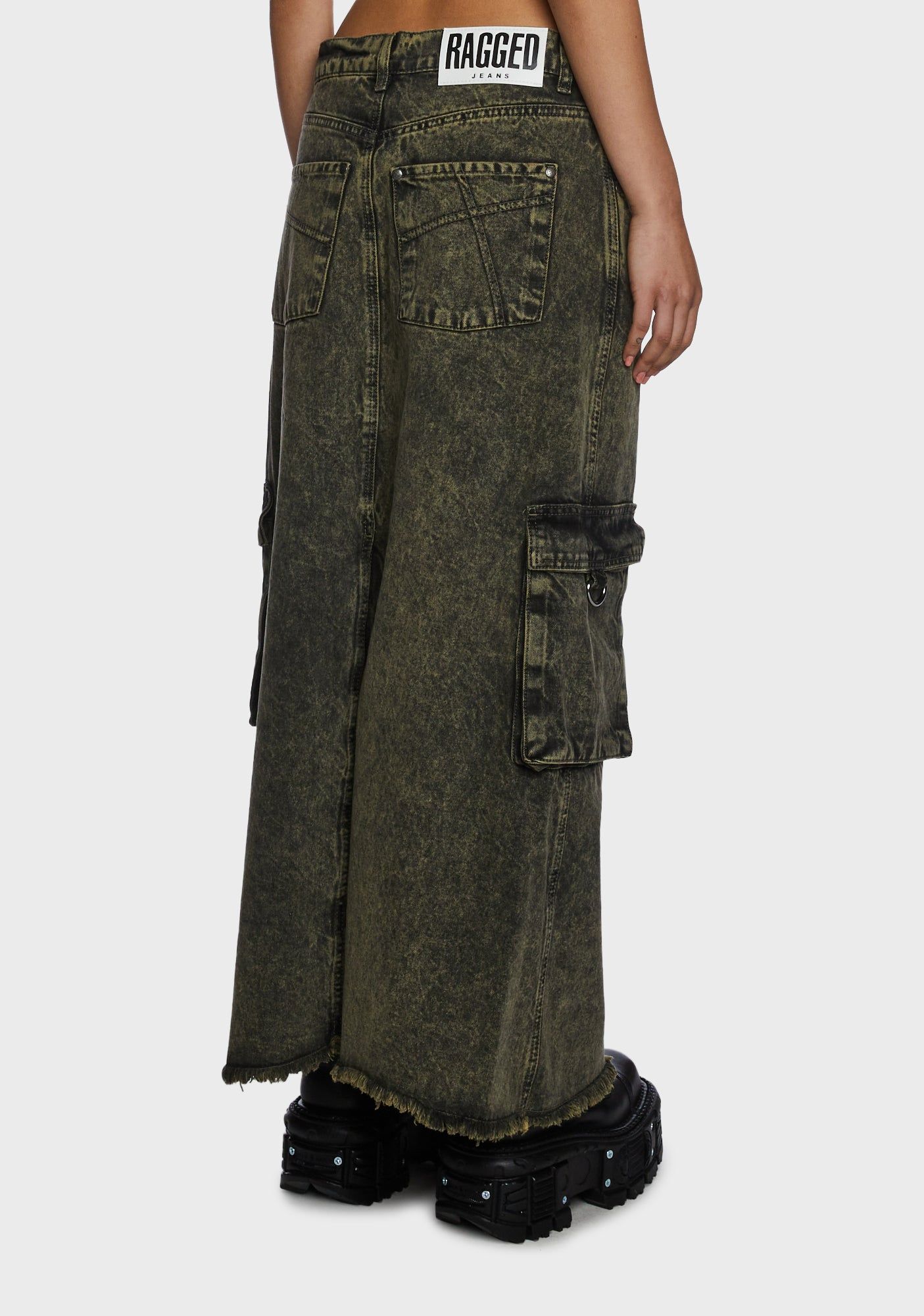 Enyo Denim Maxi Skirt sold by Dolls Kill product image thumbnail 4