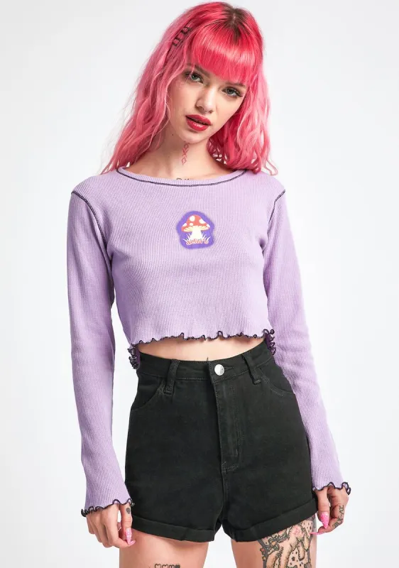 Feel The Magic Long Sleeve Top sold by Dolls Kill