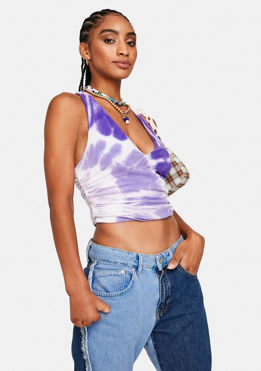 Arkin Tie Dye Halter Top sold by Dolls Kill product image thumbnail 2