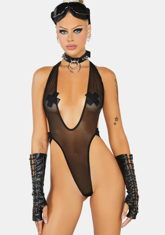 Lustful Appetites Mesh Teddy sold by Dolls Kill