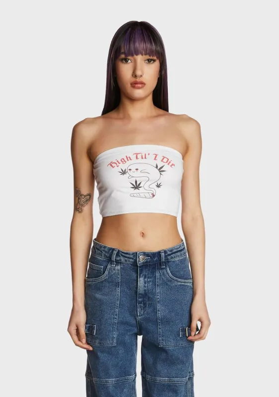 High Til I Die Tube Top sold by Dolls Kill