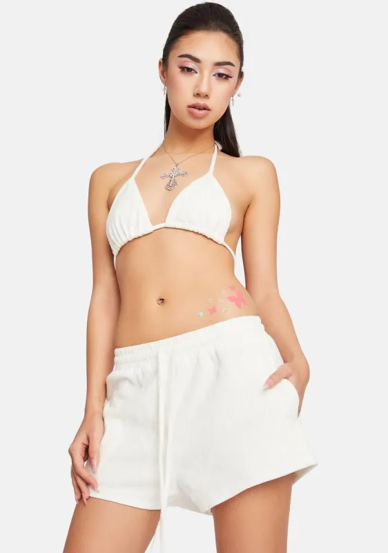 Chill Vibes Velour Shorts Set sold by Dolls Kill