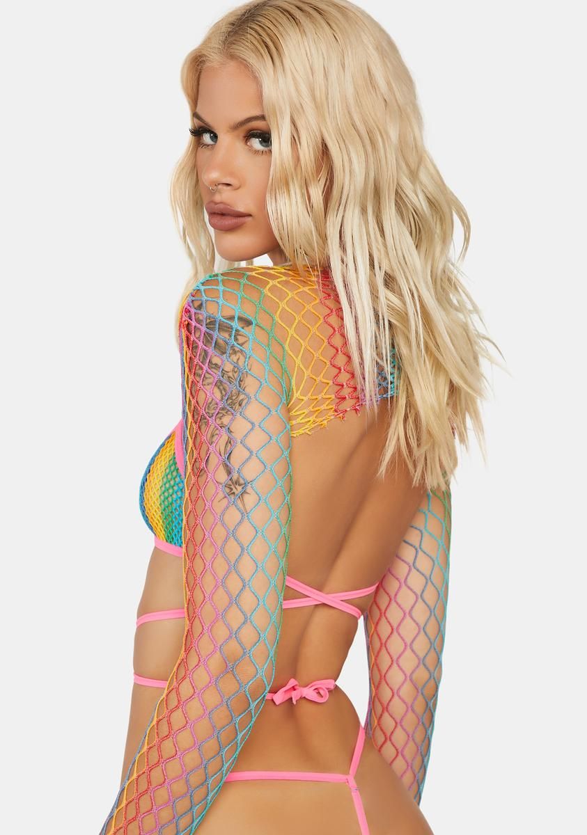 Dream In Colors Bodystocking Set sold by Dolls Kill product image thumbnail 4