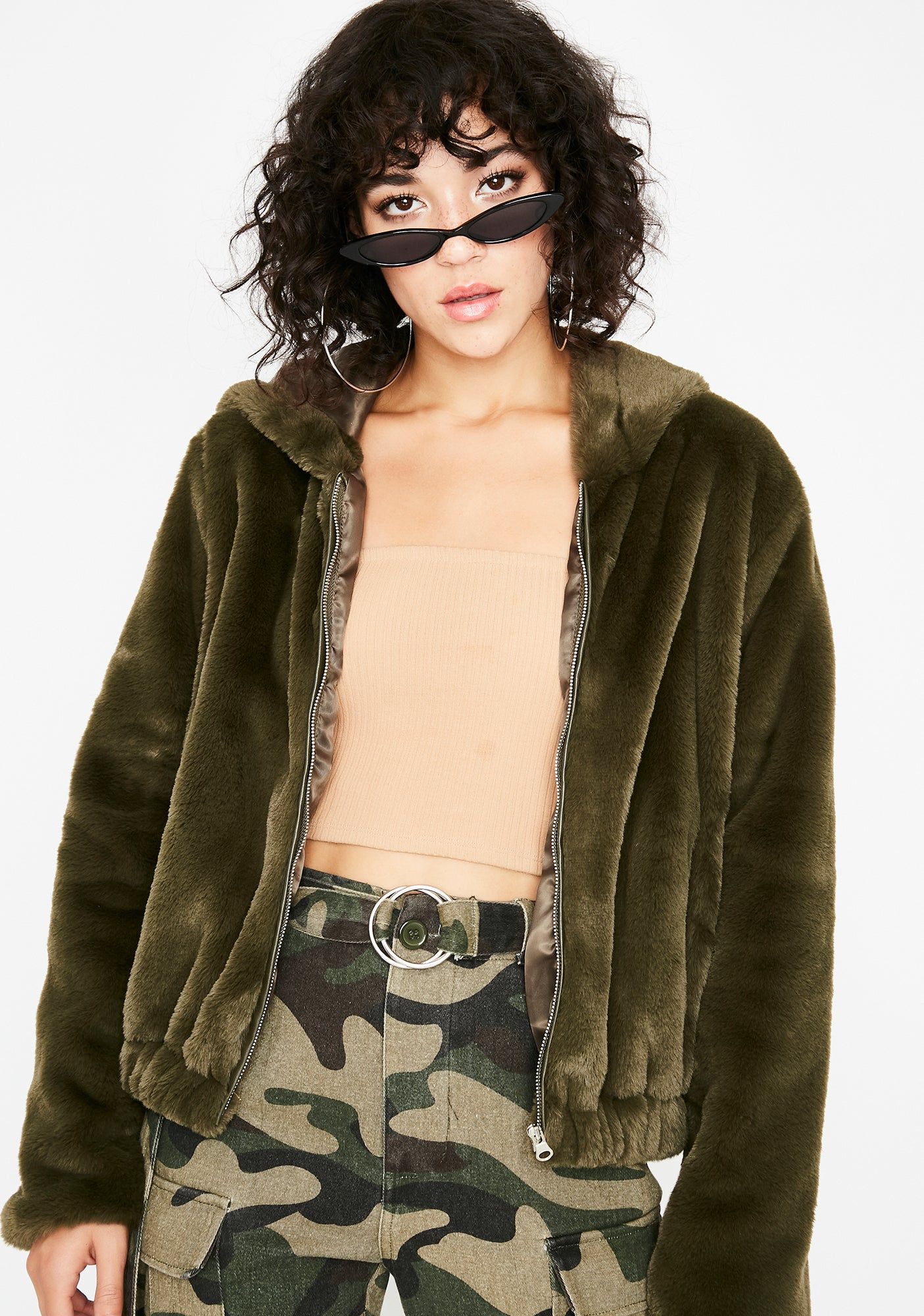 Dank Cuddle Buddy Fuzzy Jacket sold by Dolls Kill