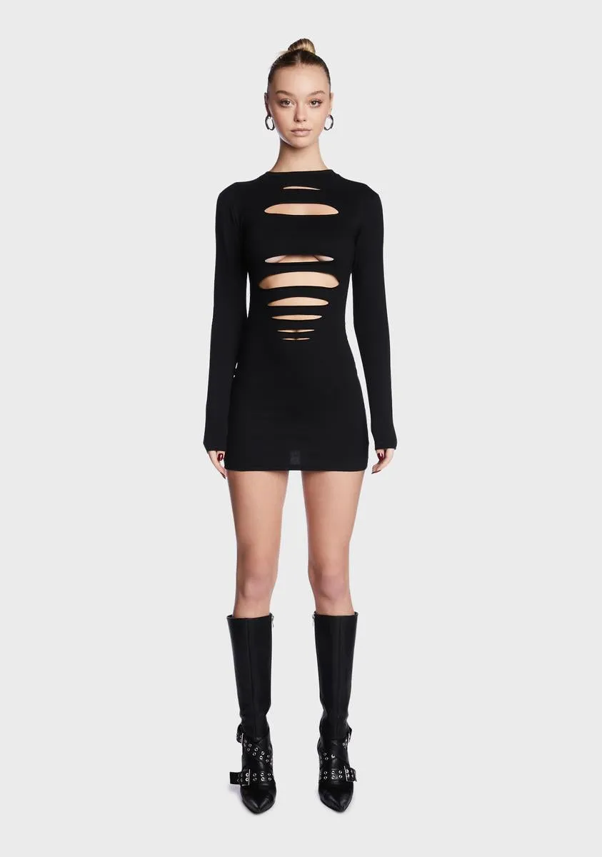 Slashed Mini Dress sold by Dolls Kill