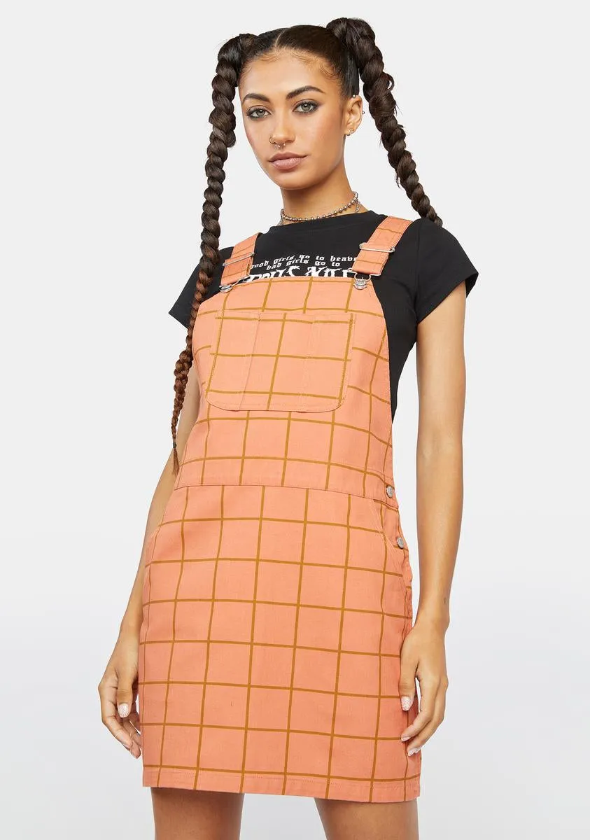 Copper Estate Overall Dress sold by Dolls Kill