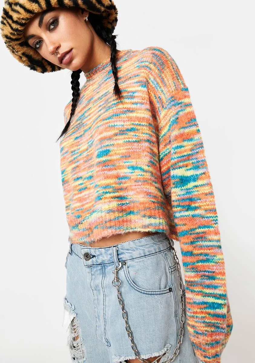 Coral Ready For Something Real Sweater sold by Dolls Kill product image thumbnail 2