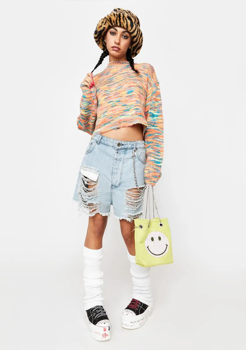 Coral Ready For Something Real Sweater sold by Dolls Kill product image thumbnail 3