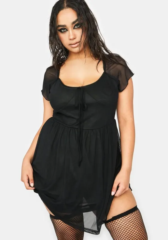 Plus Bad Idea Mini Dress sold by Dolls Kill
