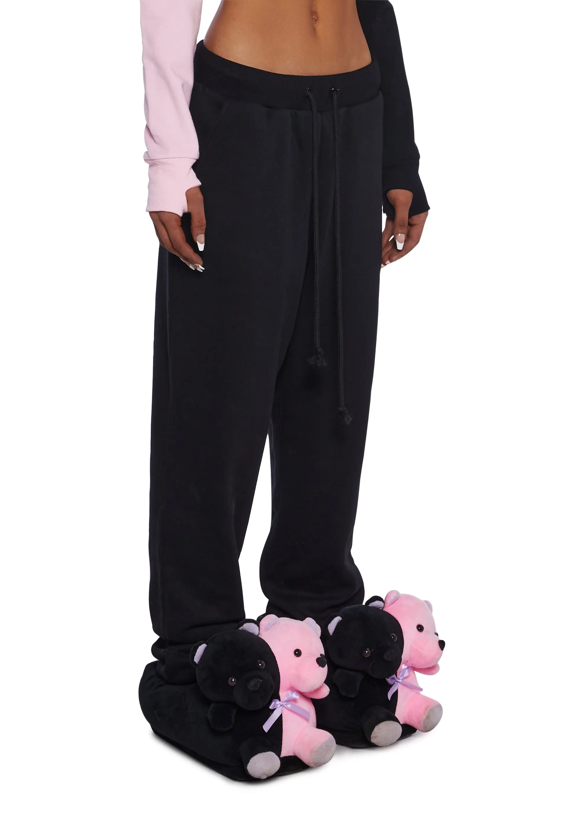 Flirty Kiss Jogger Sweatpants - Black sold by Dolls Kill product image thumbnail 3