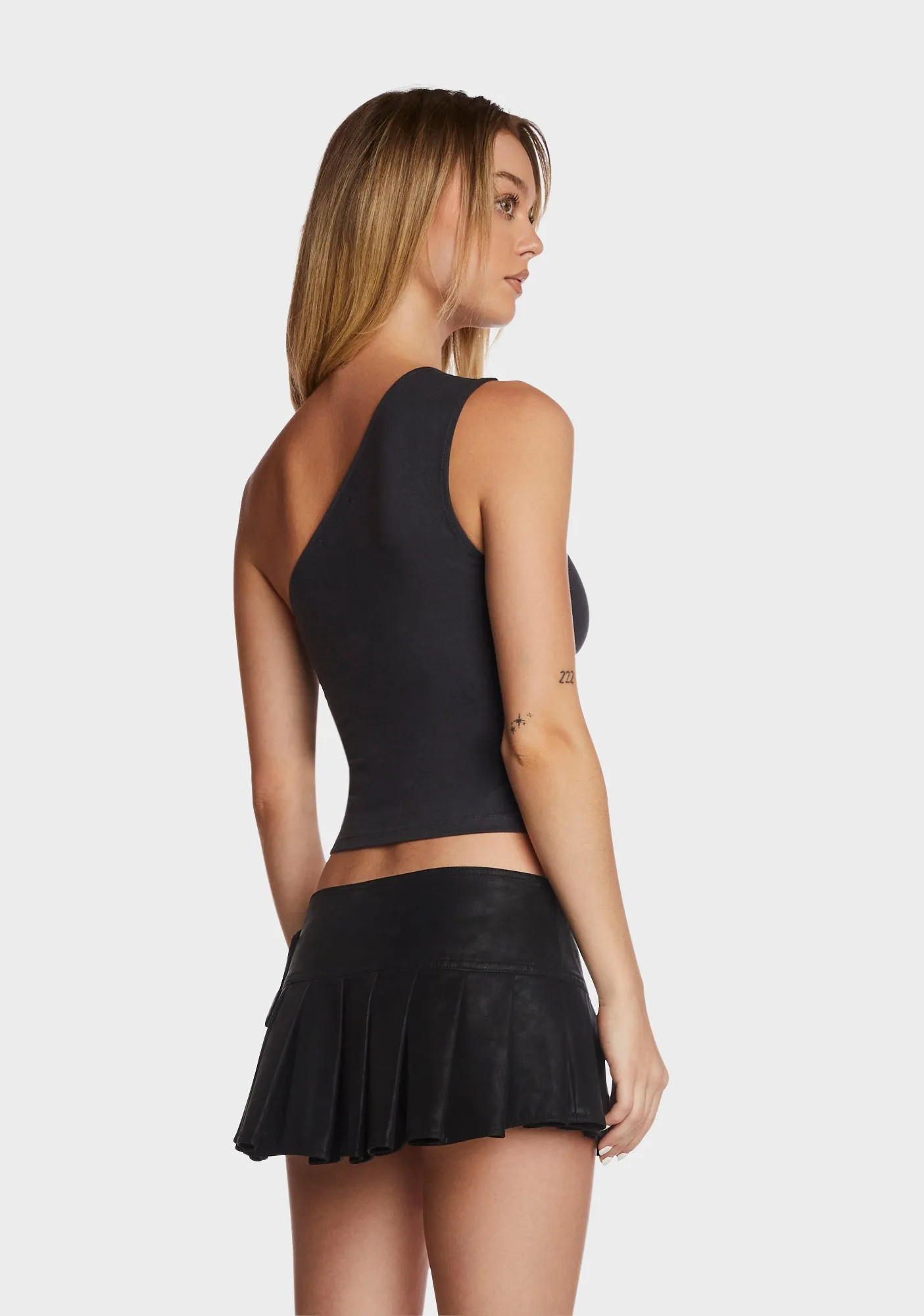 Bay One Shoulder Top - Black sold by Dolls Kill product image thumbnail 4