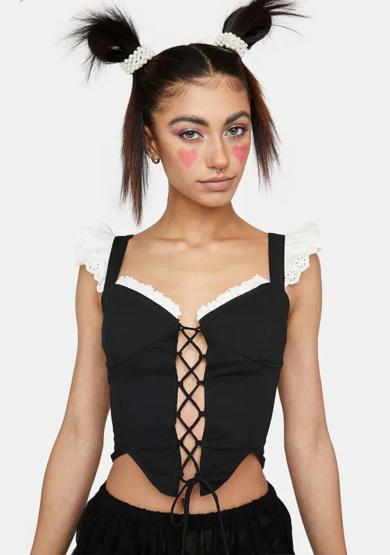 Liliana Lace-Up Corset sold by Dolls Kill