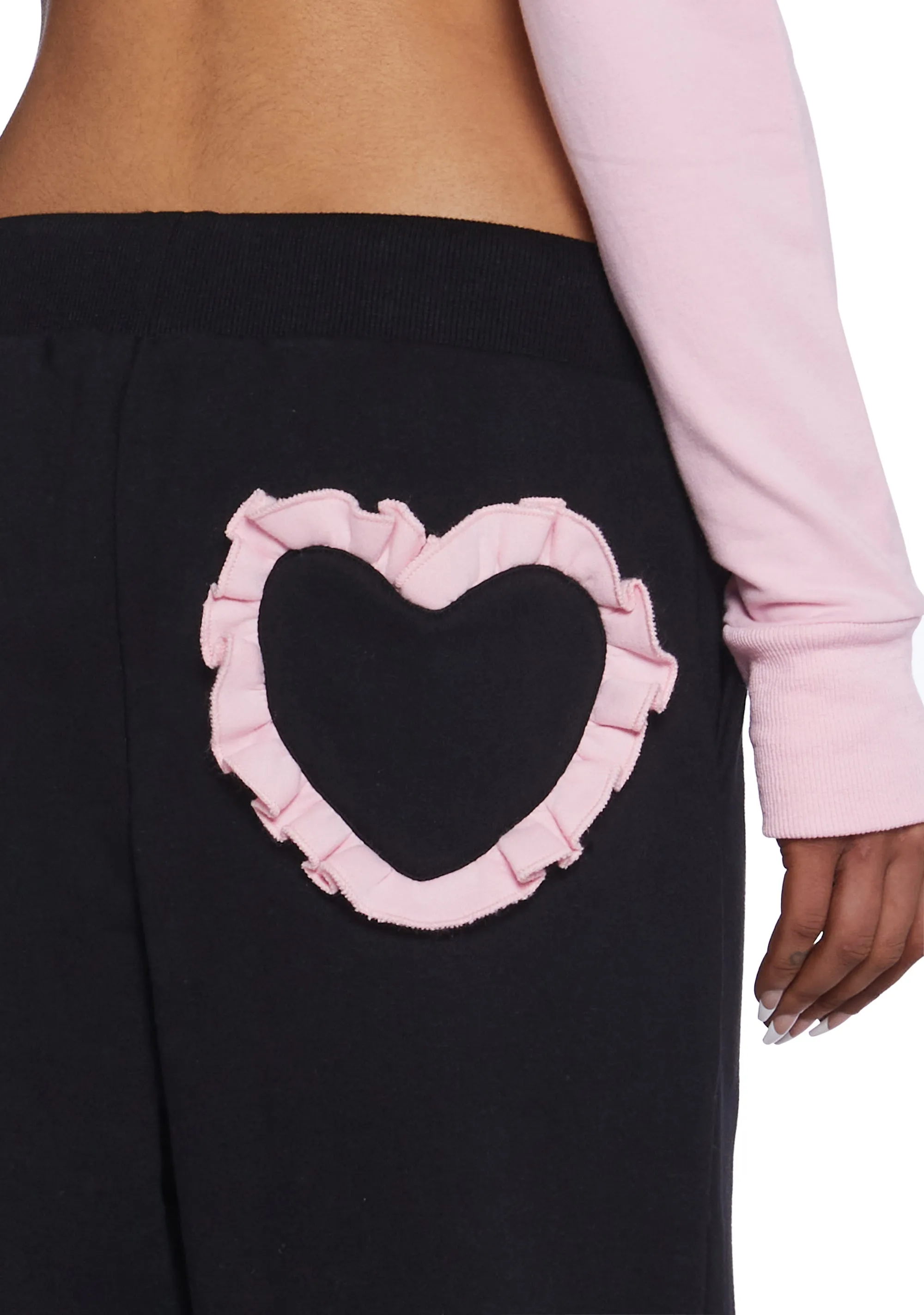 Flirty Kiss Jogger Sweatpants - Black sold by Dolls Kill product image thumbnail 5