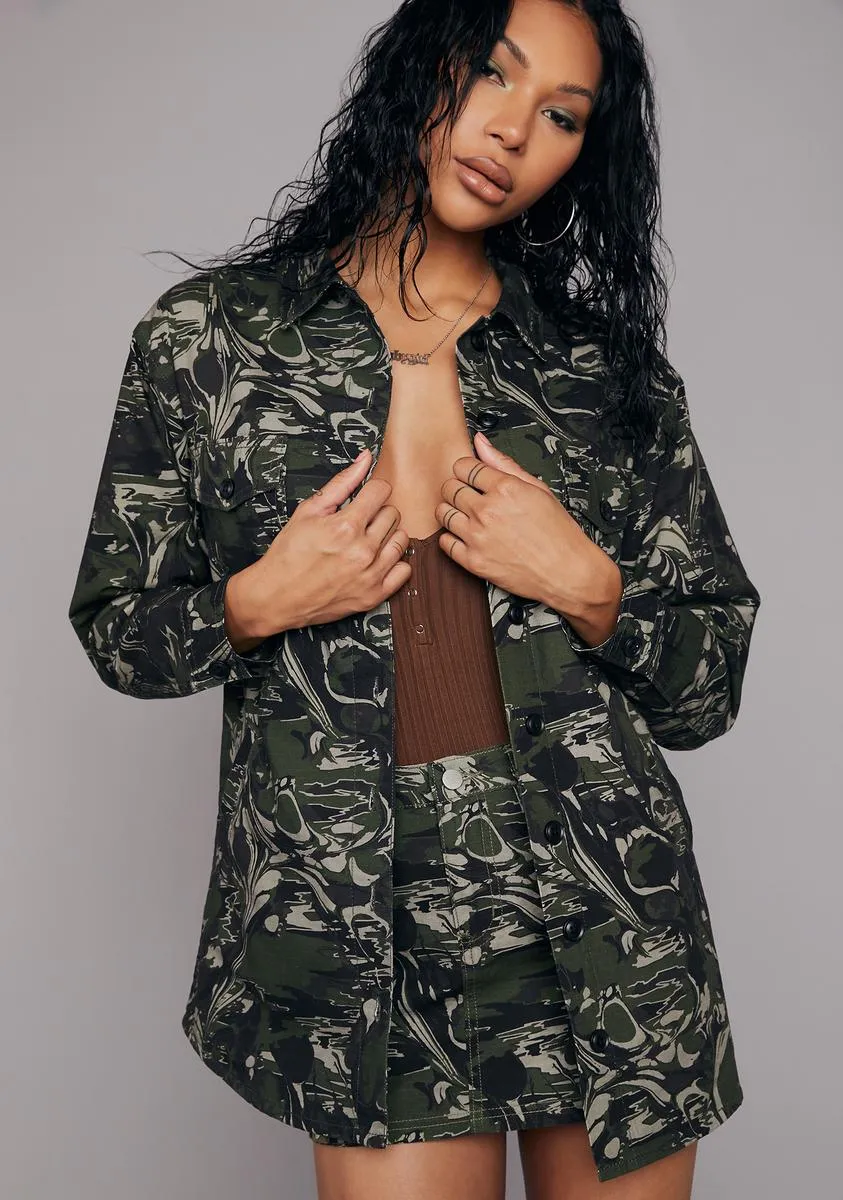 I'm A Catch Printed Jacket sold by Dolls Kill