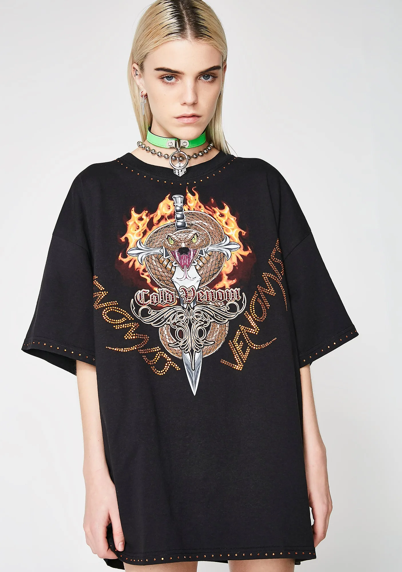 X BABEMANIA Cold Venom Tee sold by Dolls Kill