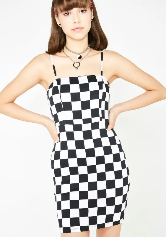 Checkered Boco Dress sold by Dolls Kill